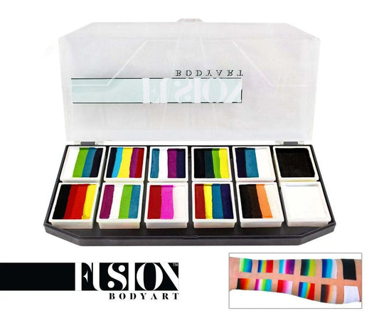 Fusion Body Art Face Painting Palette - Rainbow Explosion